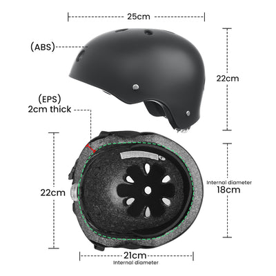 Circooter Cycling Scooter Helmet with Frosted PC shell