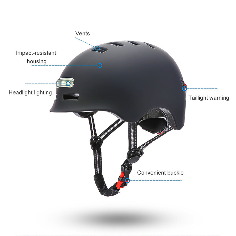 Circooter Cycling Scooter Helmet with LED Light
