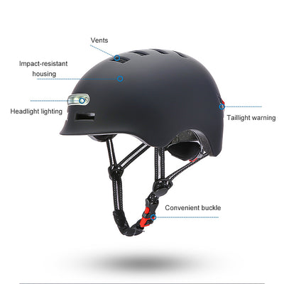 Circooter Cycling Scooter Helmet with LED Light